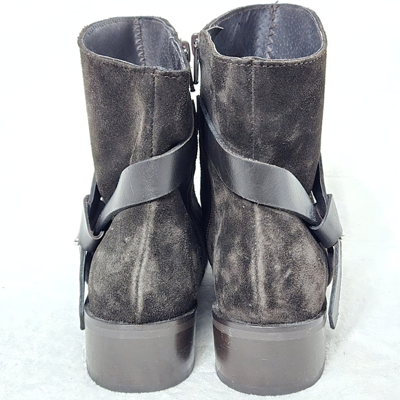 Charles David Womens Ankle Boots Sz 7M Leather Suede Chukka Brown Made In Italy - Picture 6 of 9